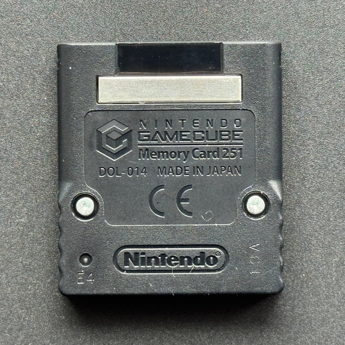 Nintendo GameCube Black Memory Card 251 [DOL-014]
