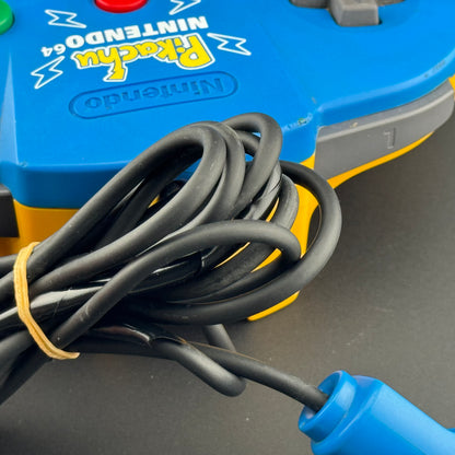 DAMAGED Nintendo 64 Pikachu Blue & Yellow Controller [NUS-005]