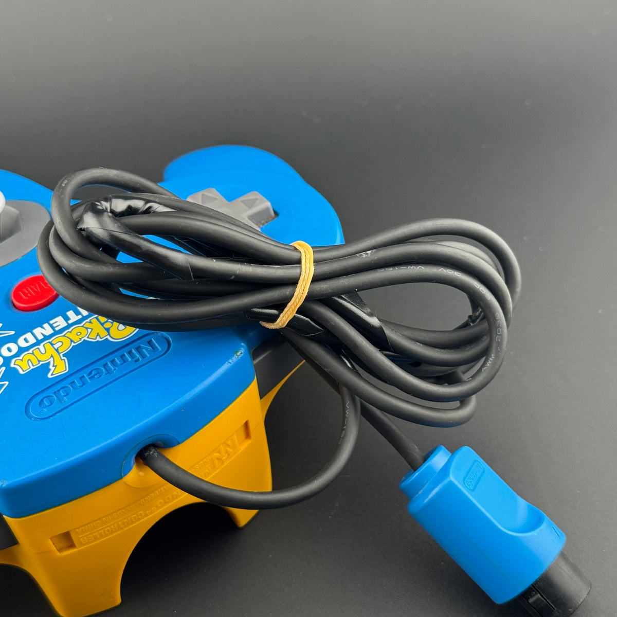 DAMAGED Nintendo 64 Pikachu Blue & Yellow Controller [NUS-005]