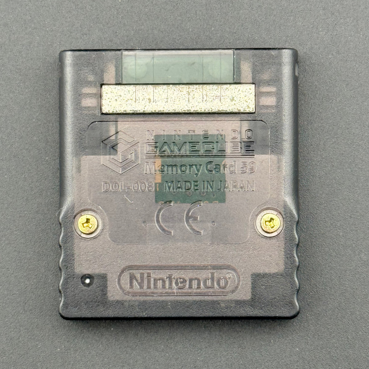 Nintendo GameCube Pokemon Colosseum Edition Clear Black Memory Card 59 [DOL-008]