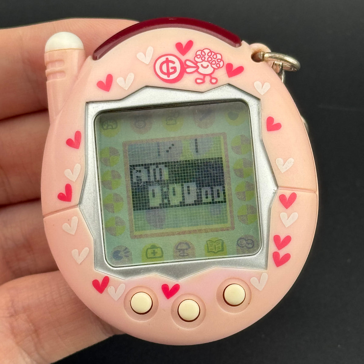 Bandai Tamagotchi Plus K-Tama Pink Hearts [2005]