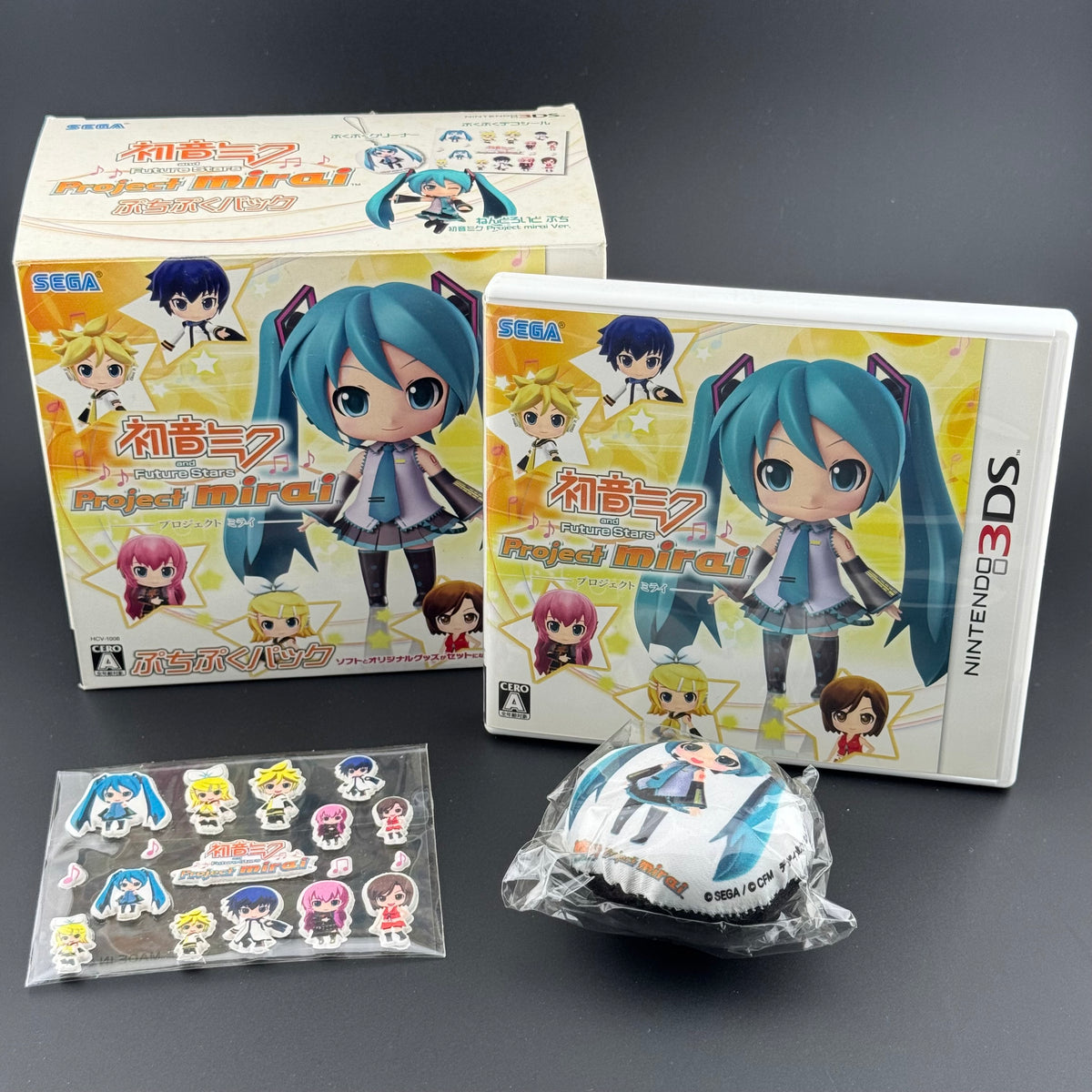 INCOMPLETE Nintendo 3DS Hatsune Miku Project Mirai [PuchiPuku Pack / Big Box]