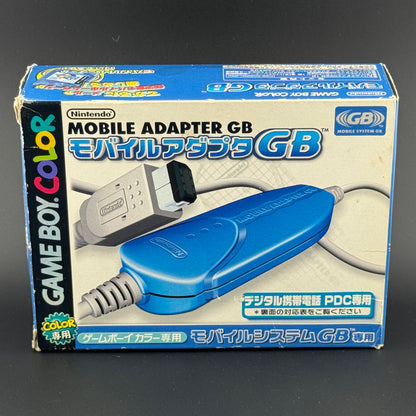 Nintendo Game Boy Color Blue Mobile Adapter GB [CGB-005PD] + Mobile Trainer CIB