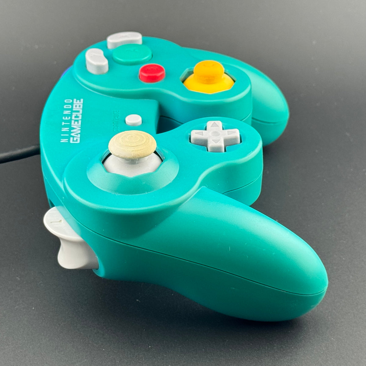 FLAWED Nintendo GameCube Emerald Green Controller [DOL-003]
