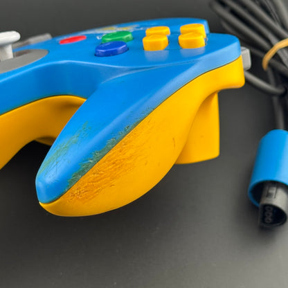 DAMAGED Nintendo 64 Pikachu Blue & Yellow Controller [NUS-005]