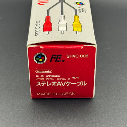 Nintendo Super Famicom Stereo AV Cable CIB [SHVC-008]