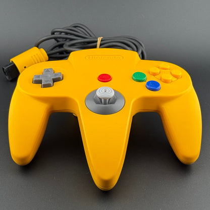 Nintendo 64 Yellow Controller CIB [NUS-005]