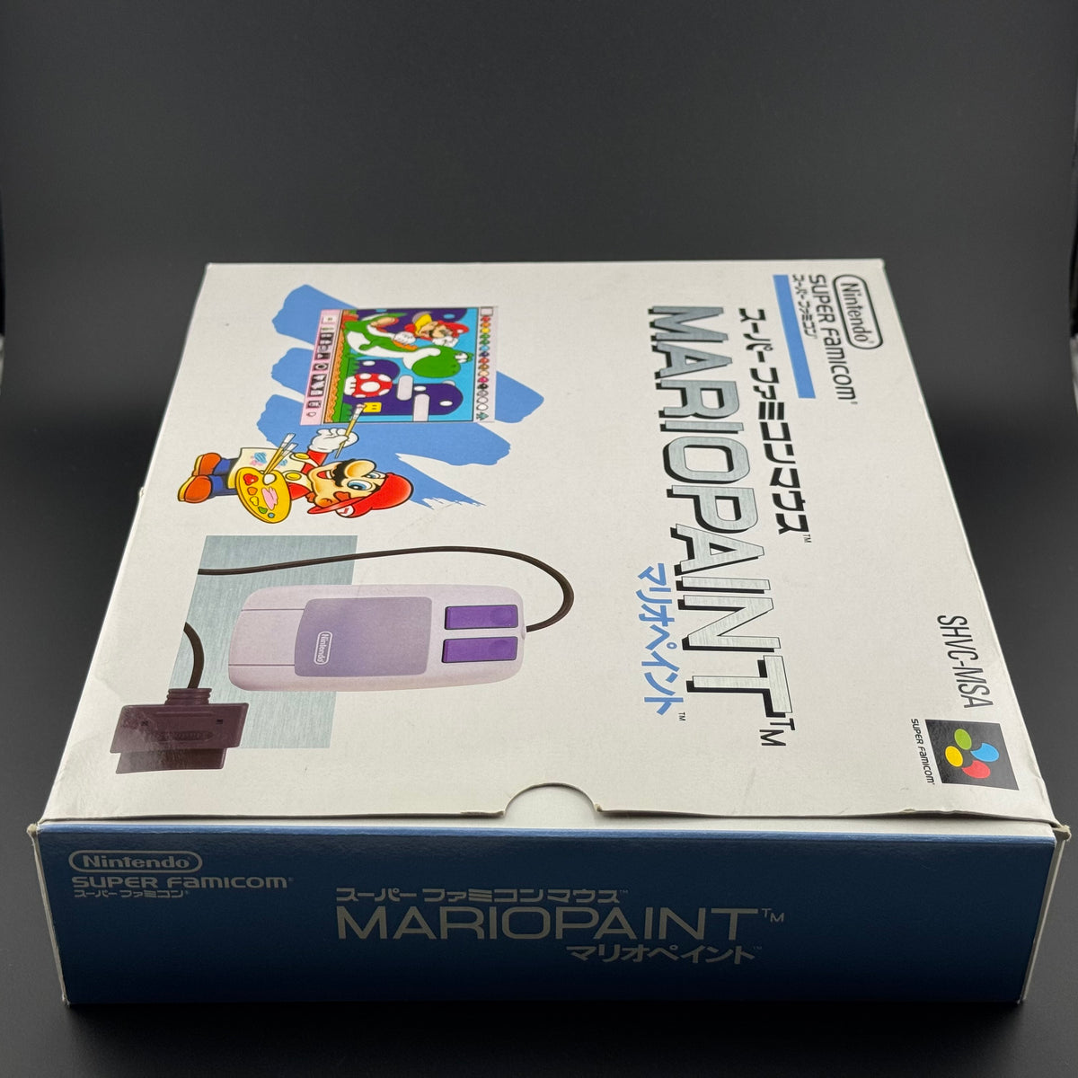 Super Famicom Mario Paint [Mouse & Pad Big Box Bundle] CIB