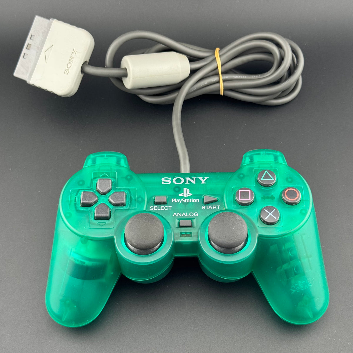Sony PlayStation 1 Clear Green DualShock Analog Controller [SCPH-1200]