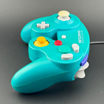 FLAWED Nintendo GameCube Emerald Green Controller [DOL-003]