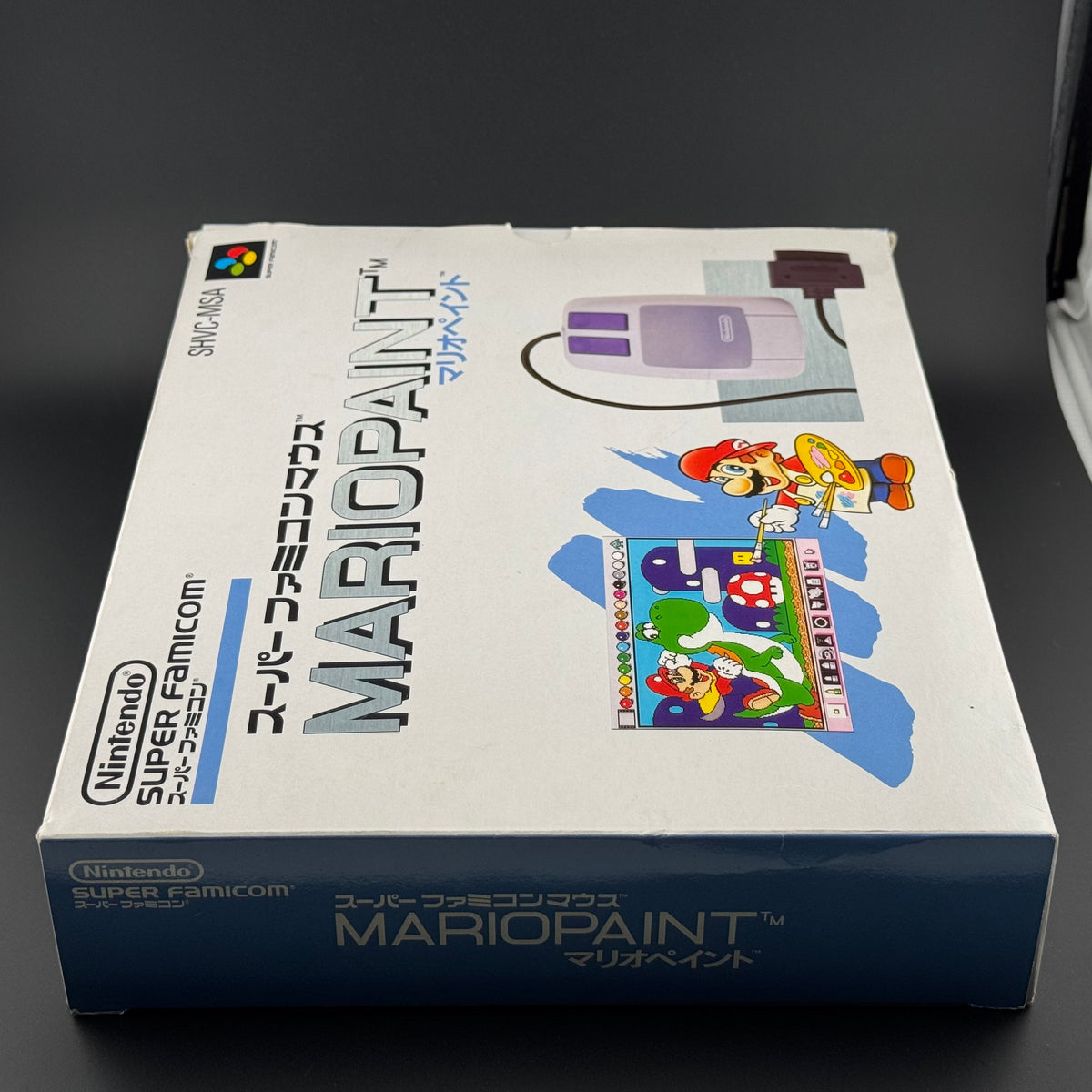 Super Famicom Mario Paint [Mouse & Pad Big Box Bundle] CIB