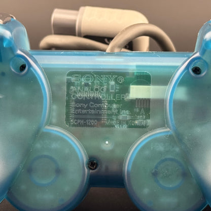 Sony PlayStation 1 Clear Blue DualShock Analog Controller [SCPH-1200]