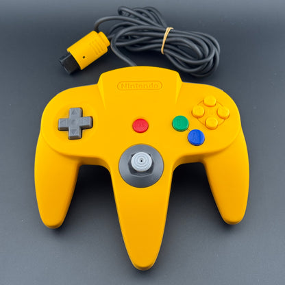 Nintendo 64 Yellow Controller CIB [NUS-005]