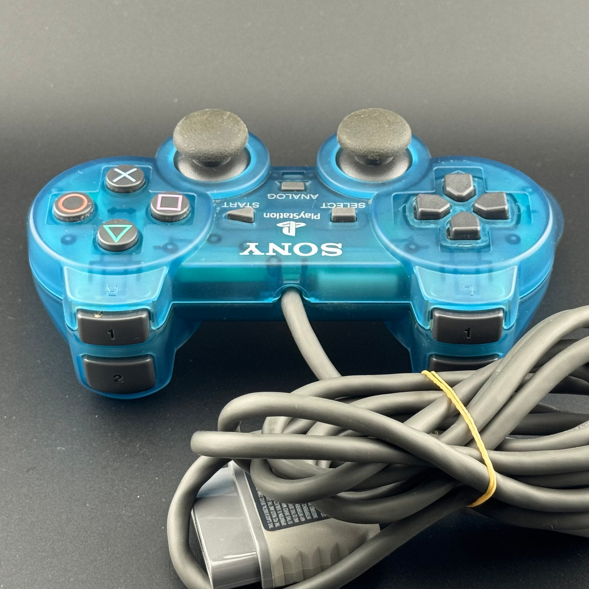 Sony PlayStation 1 Clear Blue DualShock Analog Controller [SCPH-1200]