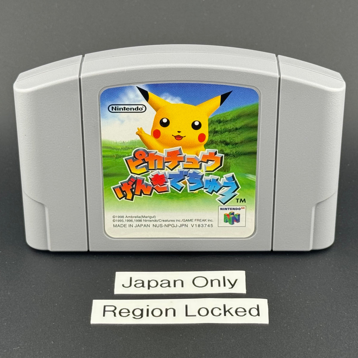 JPN Nintendo 64 Hey You, Pikachu! (Pikachu Genki Dechu) [Big Box Mic Set] In Box