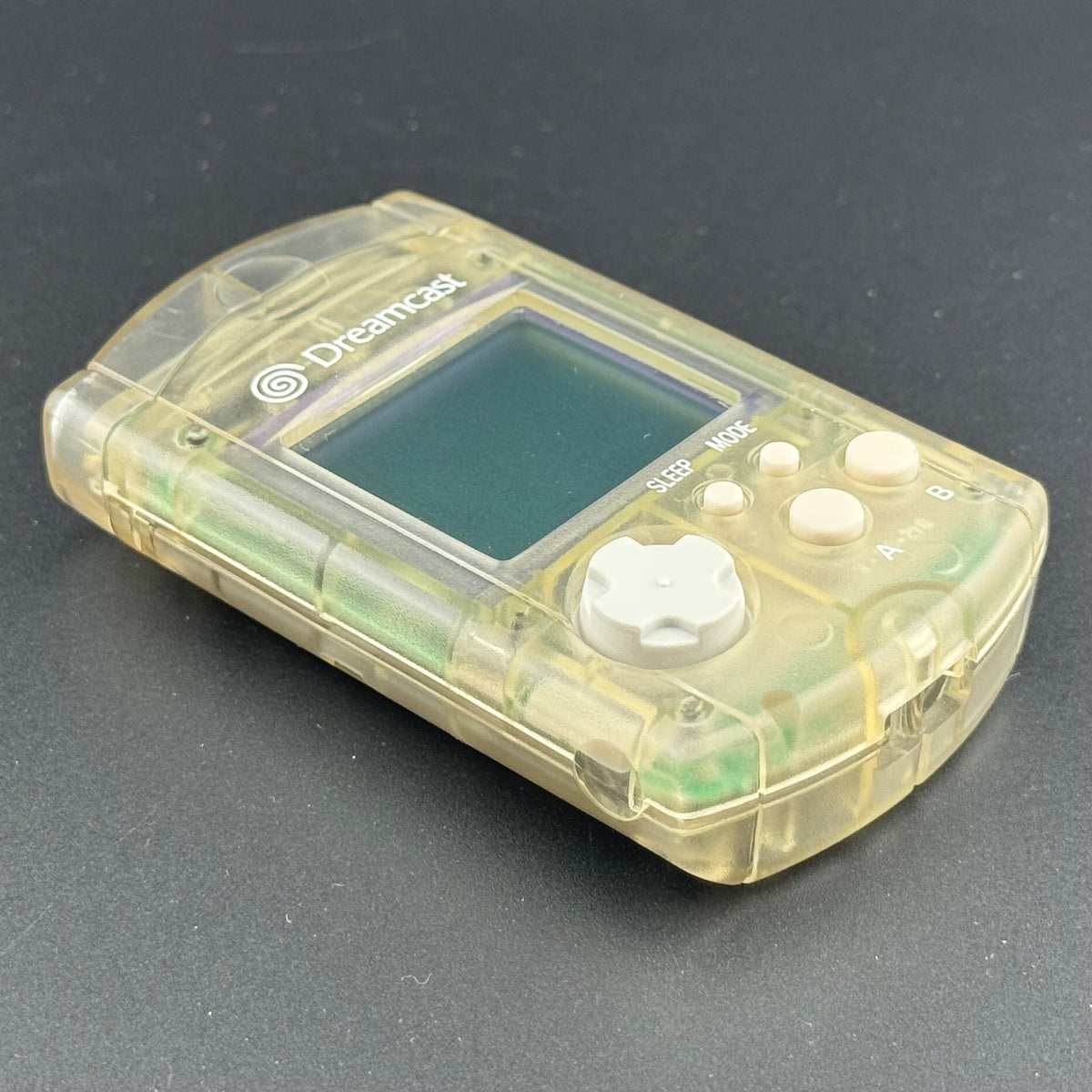 Sega Dreamcast Clear Visual Memory Unit (VMU) + Dust Cover [HKT-7000]