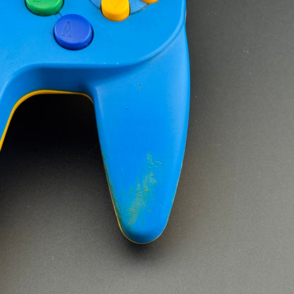 DAMAGED Nintendo 64 Pikachu Blue & Yellow Controller [NUS-005]