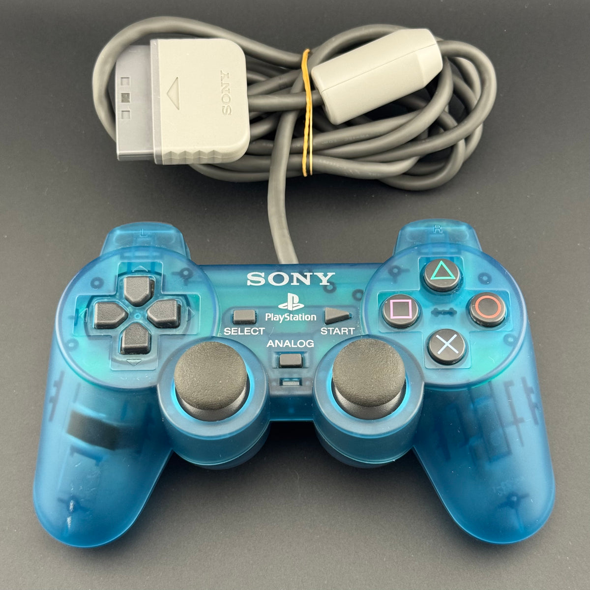 Sony PlayStation 1 Clear Blue DualShock Analog Controller [SCPH-1200]