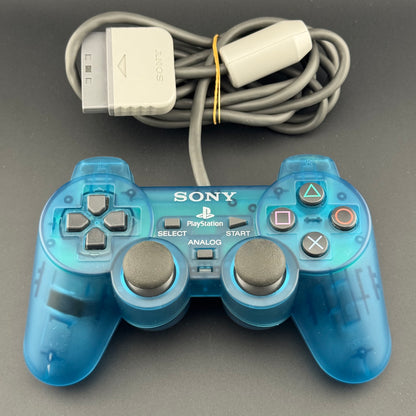 Sony PlayStation 1 Clear Blue DualShock Analog Controller [SCPH-1200]