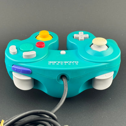 FLAWED Nintendo GameCube Emerald Green Controller [DOL-003]