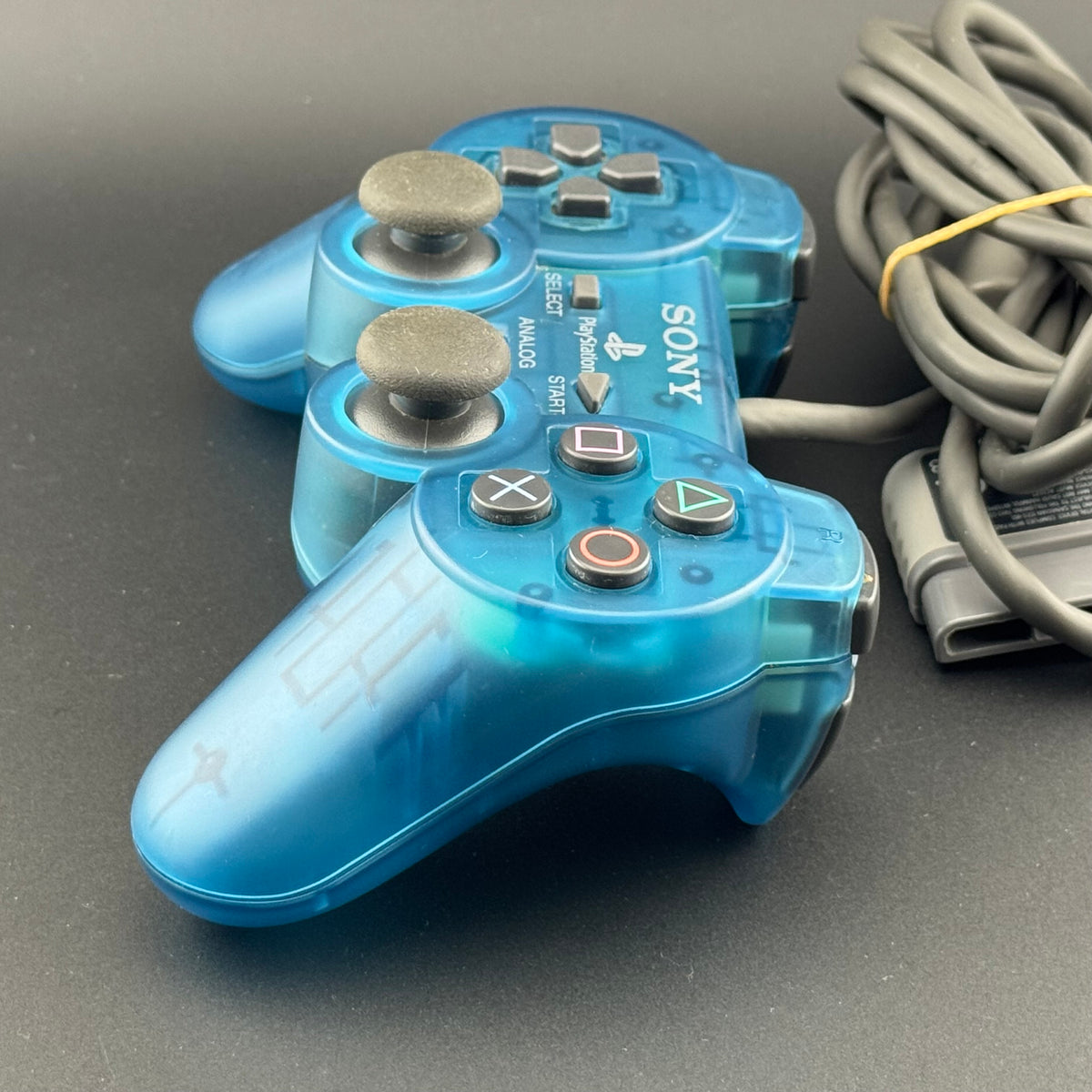 Sony PlayStation 1 Clear Blue DualShock Analog Controller [SCPH-1200]