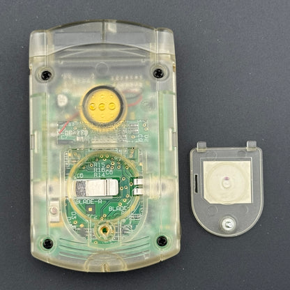 Sega Dreamcast Clear Visual Memory Unit (VMU) + Dust Cover [HKT-7000]