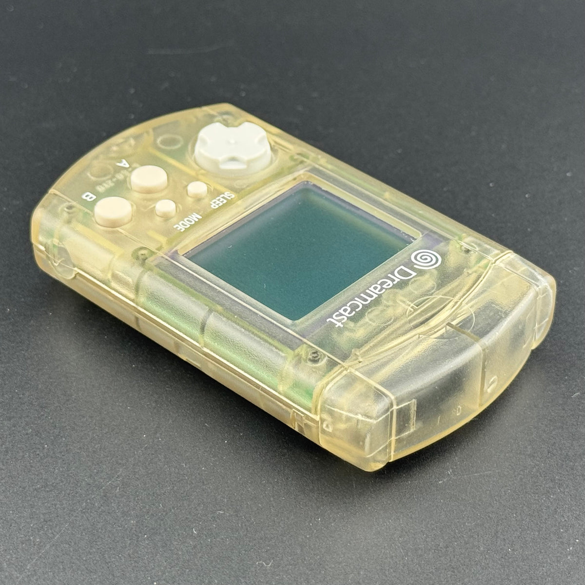 Sega Dreamcast Clear Visual Memory Unit (VMU) + Dust Cover [HKT-7000]