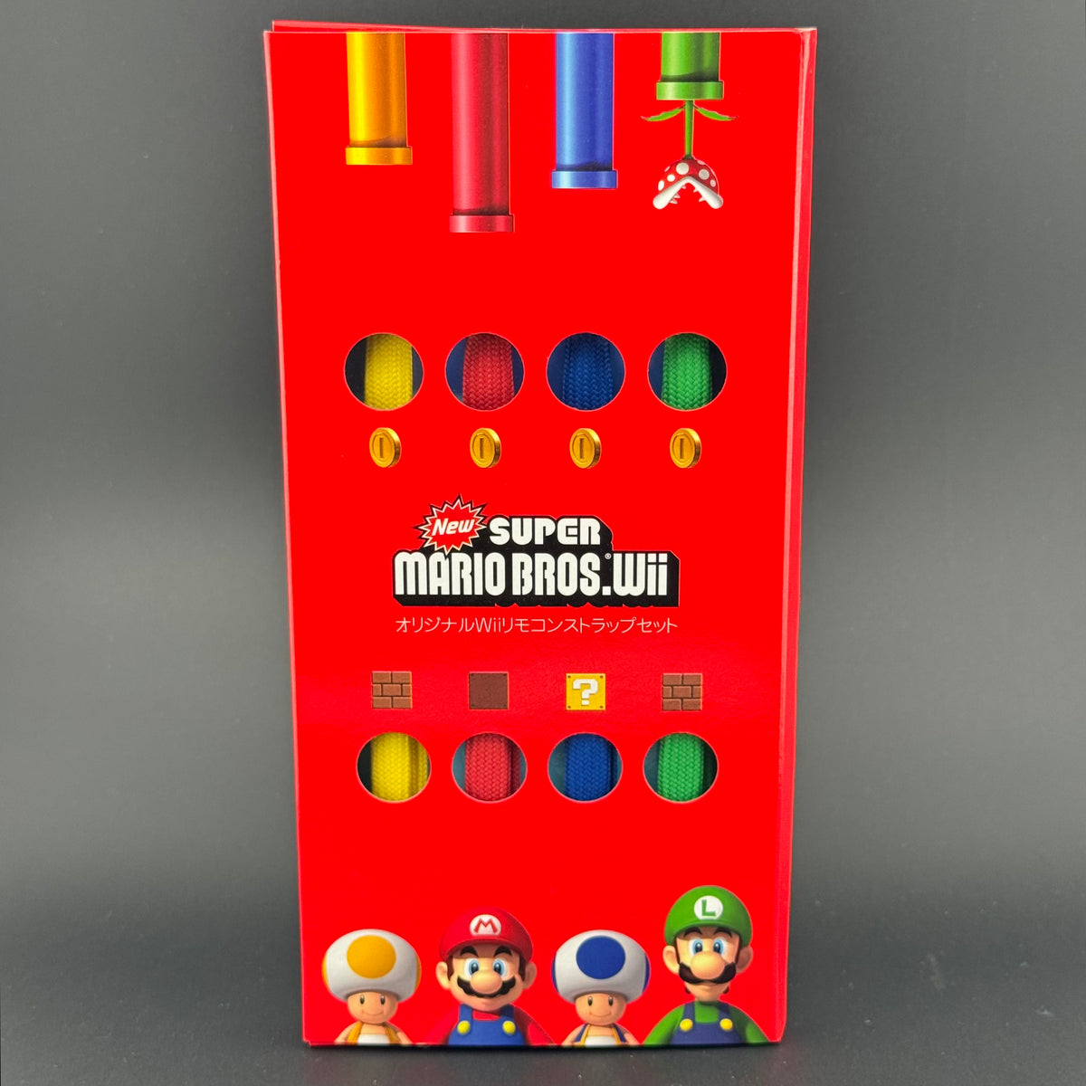 Nintendo New Super Mario Bros. Wii Wrist Strap Set of 4 Japan Promo - photo 1
